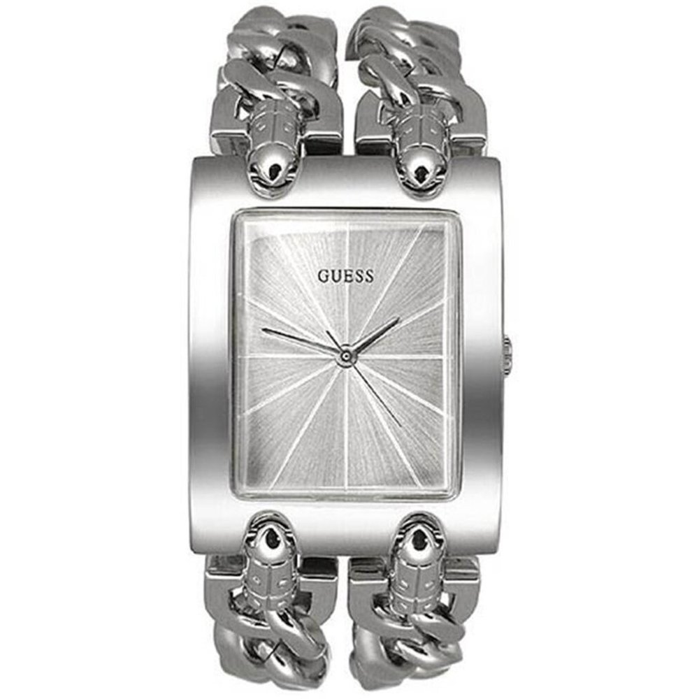 GUESS Women's Stainless Steel Multi-Chain Bracelet Watch